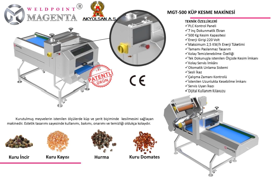 MGT-500 KÜP KESME MAKİNASI