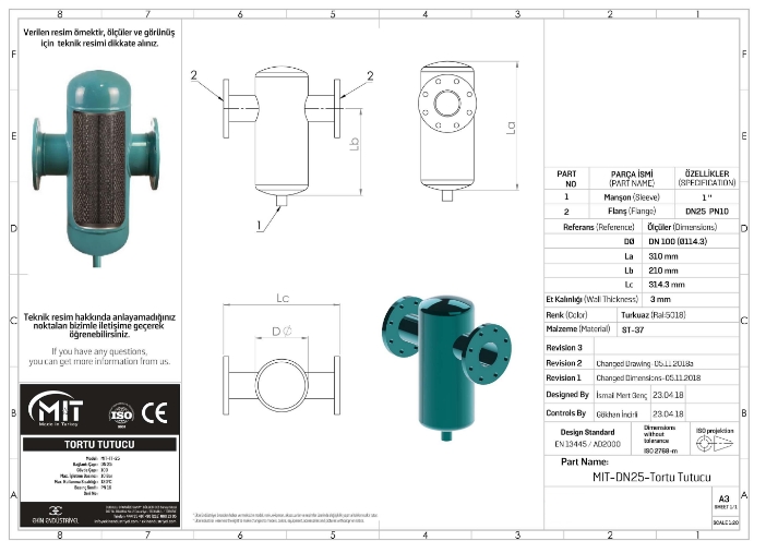 MIT TORTU TUTUCU DN32 DİŞLİ