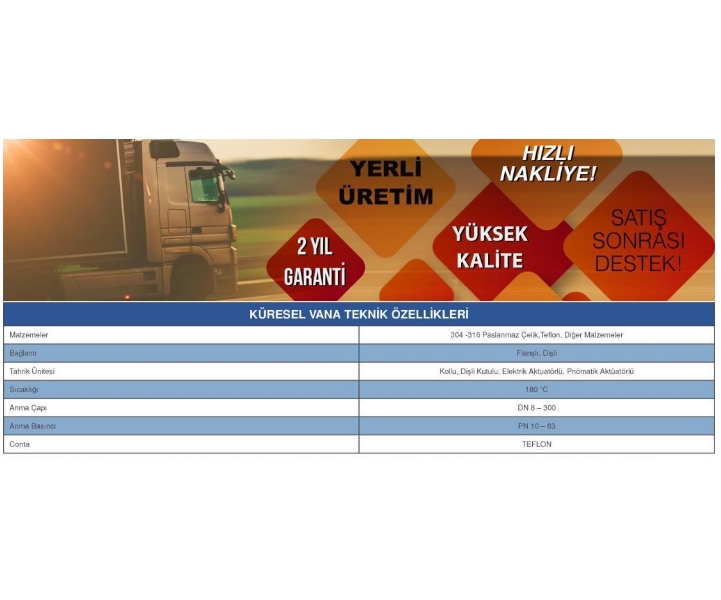 304 PNÖMATİK AKTÜATÖRLÜ PASLANMAZ FLANŞLI İKİ PARÇALI TEPE FLANŞLI KÜRESEL VANA