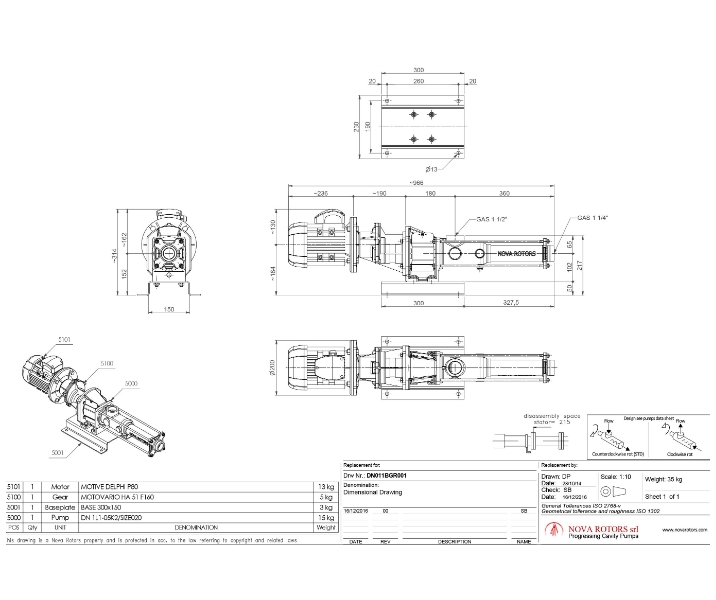 NOVA ROTORS DN 1L1 G25 MONOPOMPA