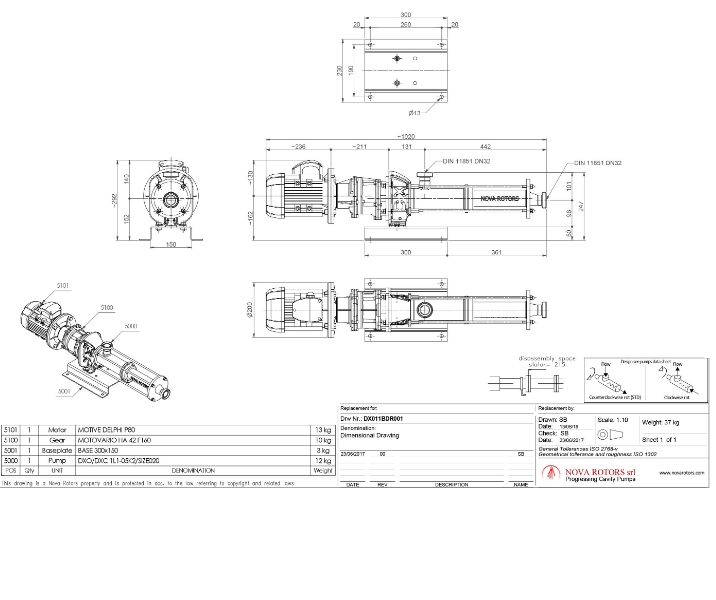 NOVA ROTOR DN 1L1-P G25 MONOPOMPA