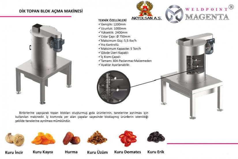 KURU İNCİR-KAYISI-HURMA-ÜZÜM-DOMATES-ERİK MAKİNALARI